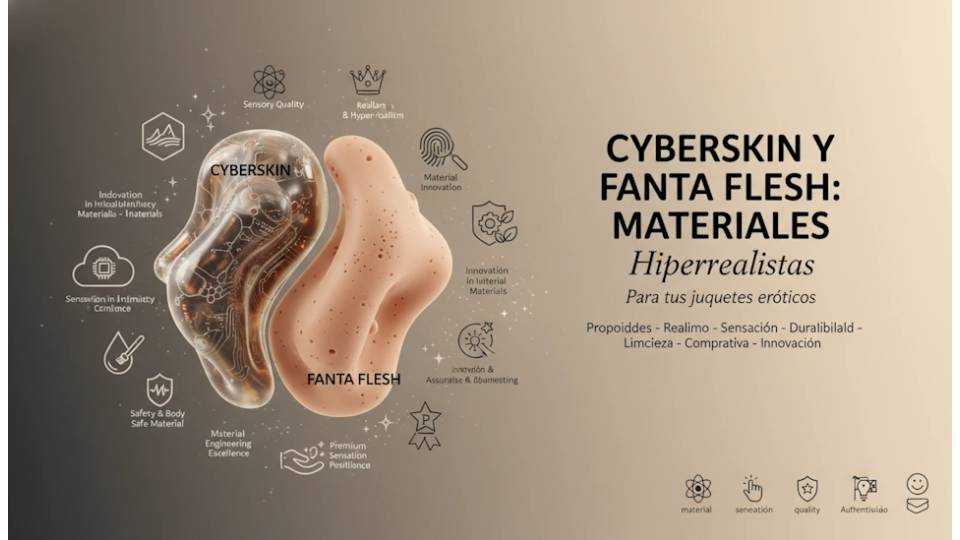 Cyberskin y Fanta Flesh, materiales hiperrealistas para tus juguetes eróticos